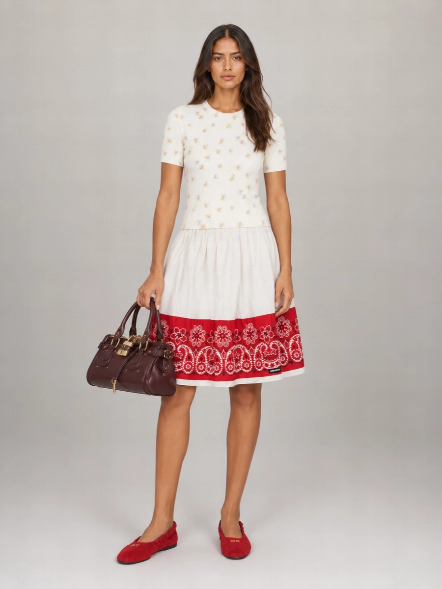 Miu Miu Leather Ballerina Shoes