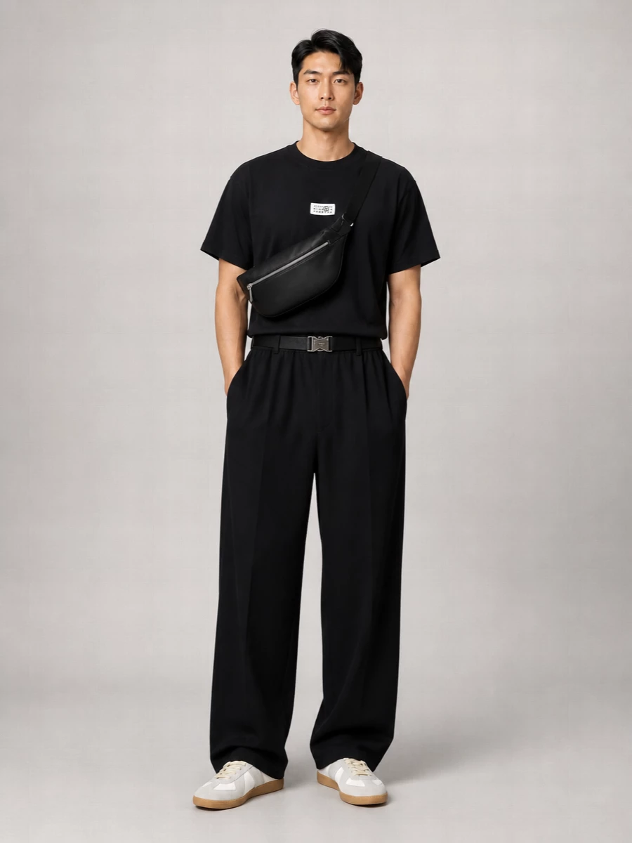 Mm6 Maison Margiela Silk Wide-Leg Trousers