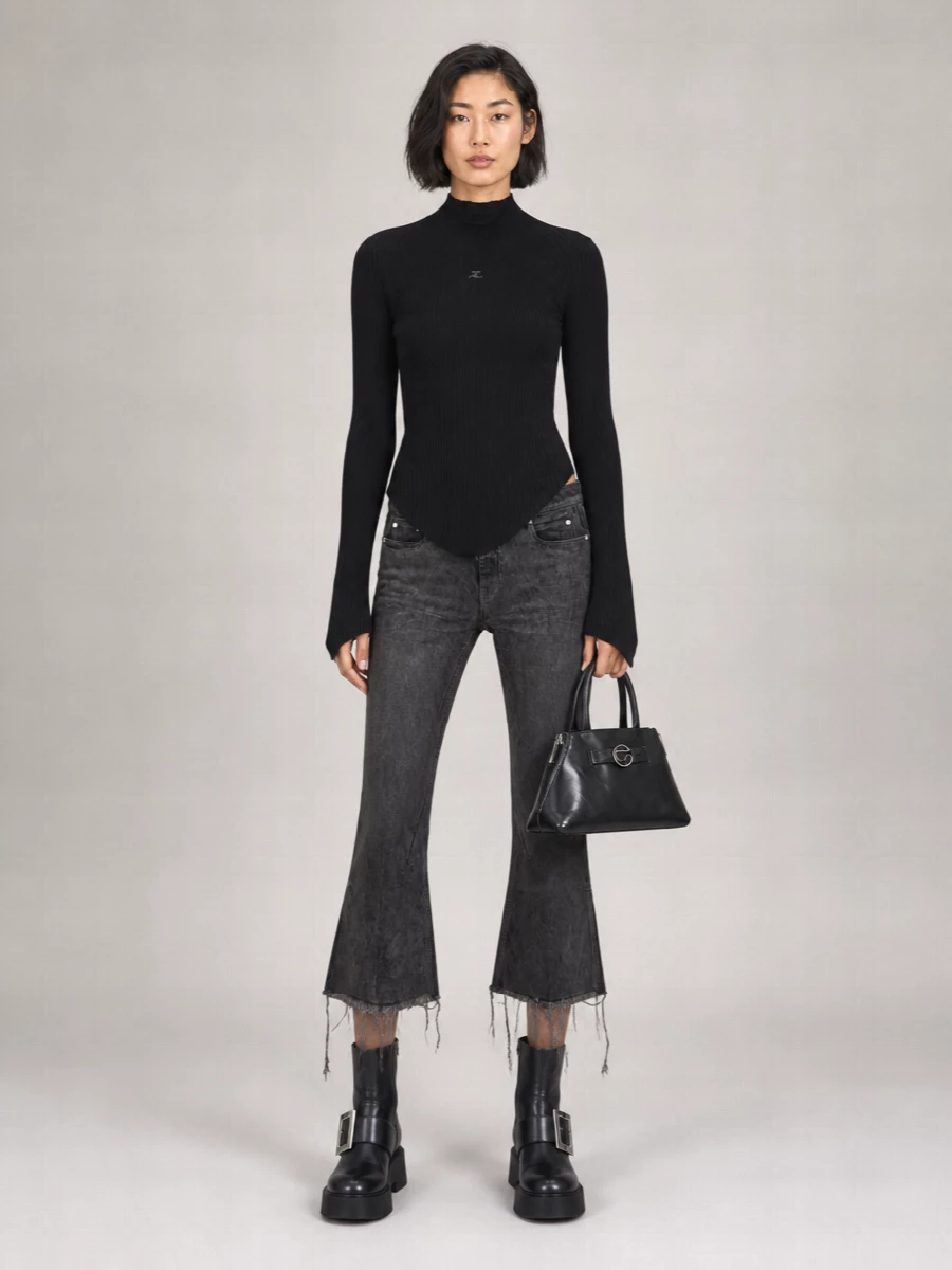 Roger Vivier Leather Biker Ankle Boots