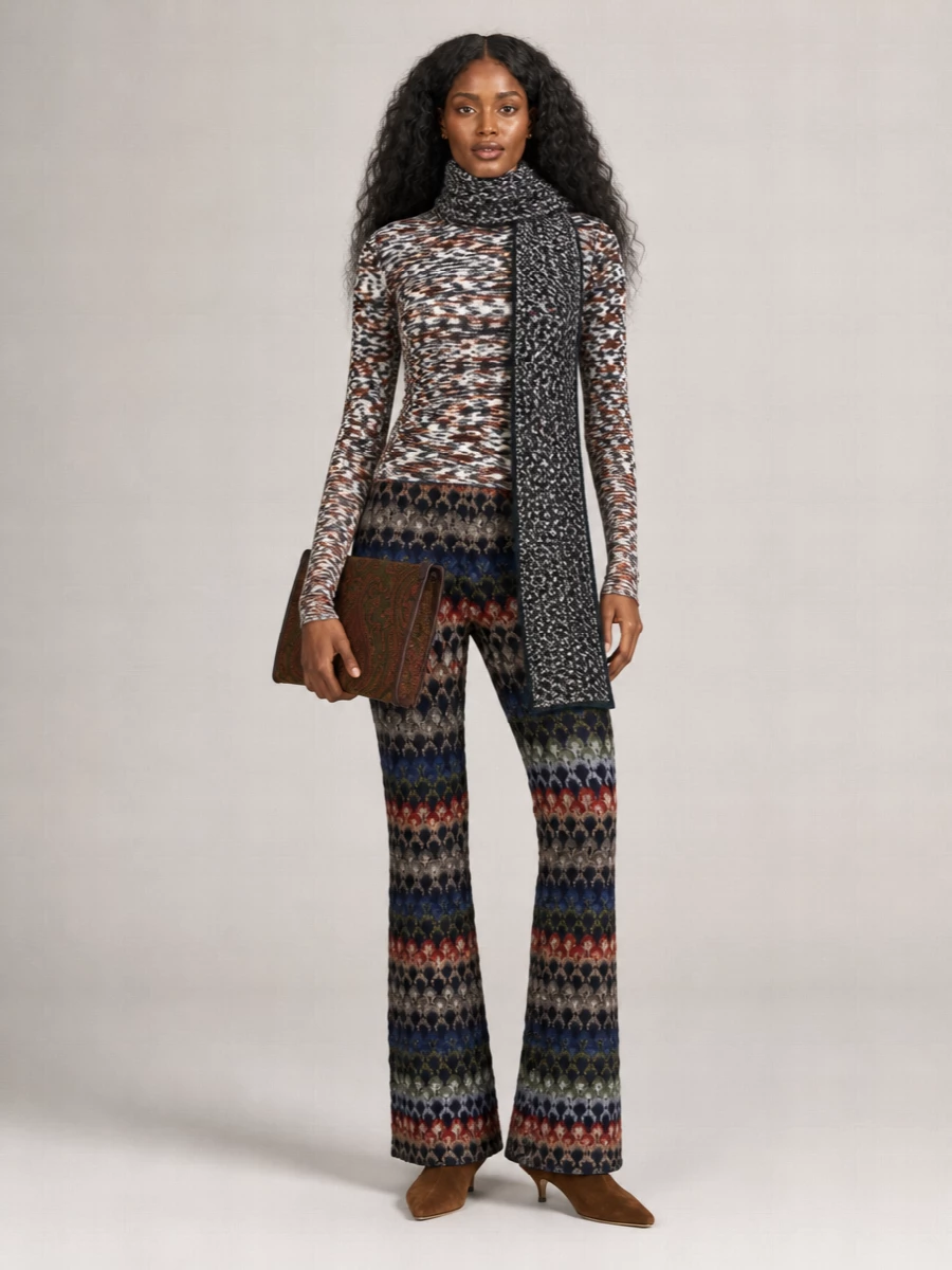 Etro Medium Jacquard Clutch Bag