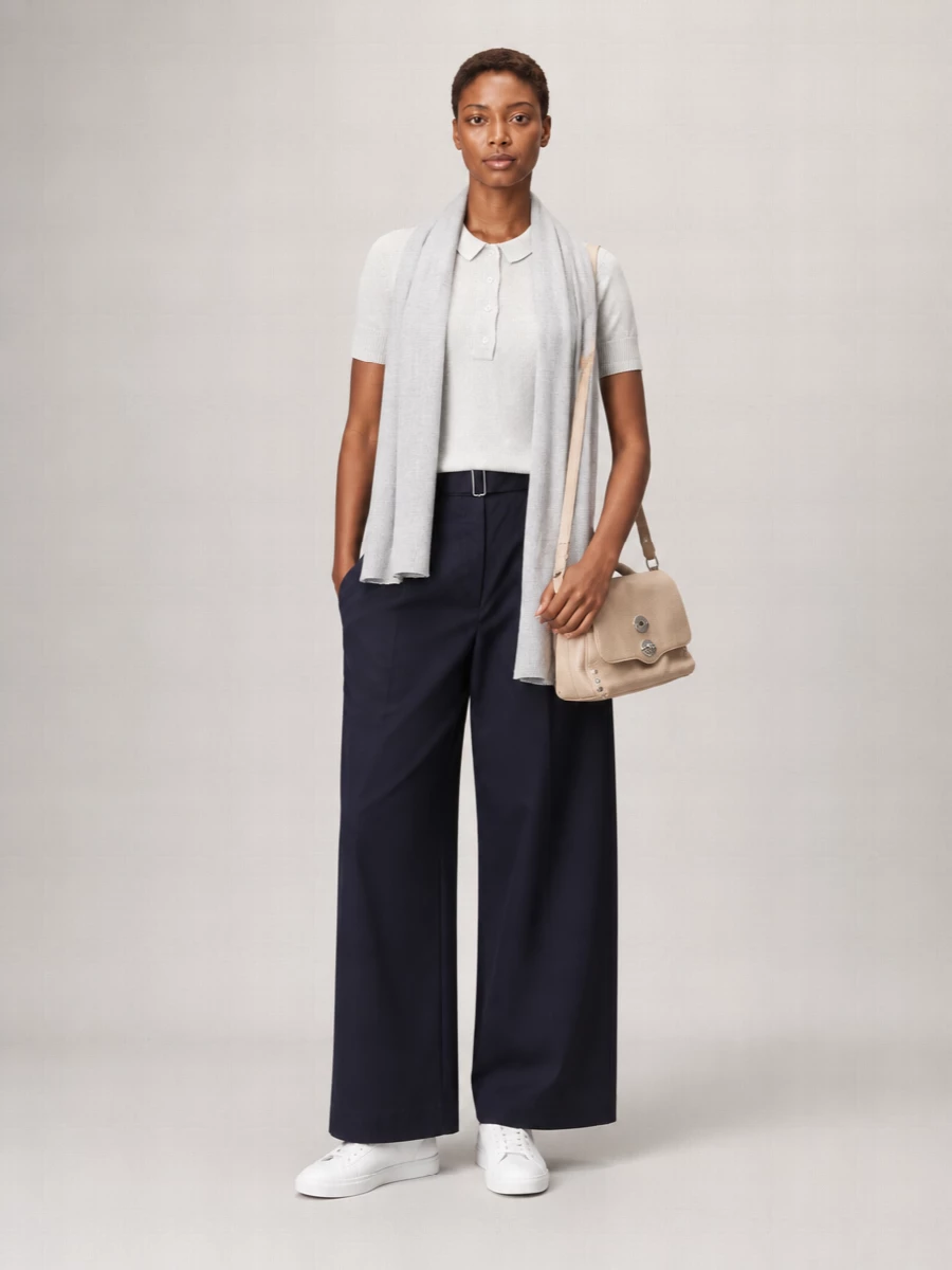 Studio Nicholson Ribbed Short-Sleeve Polo Top