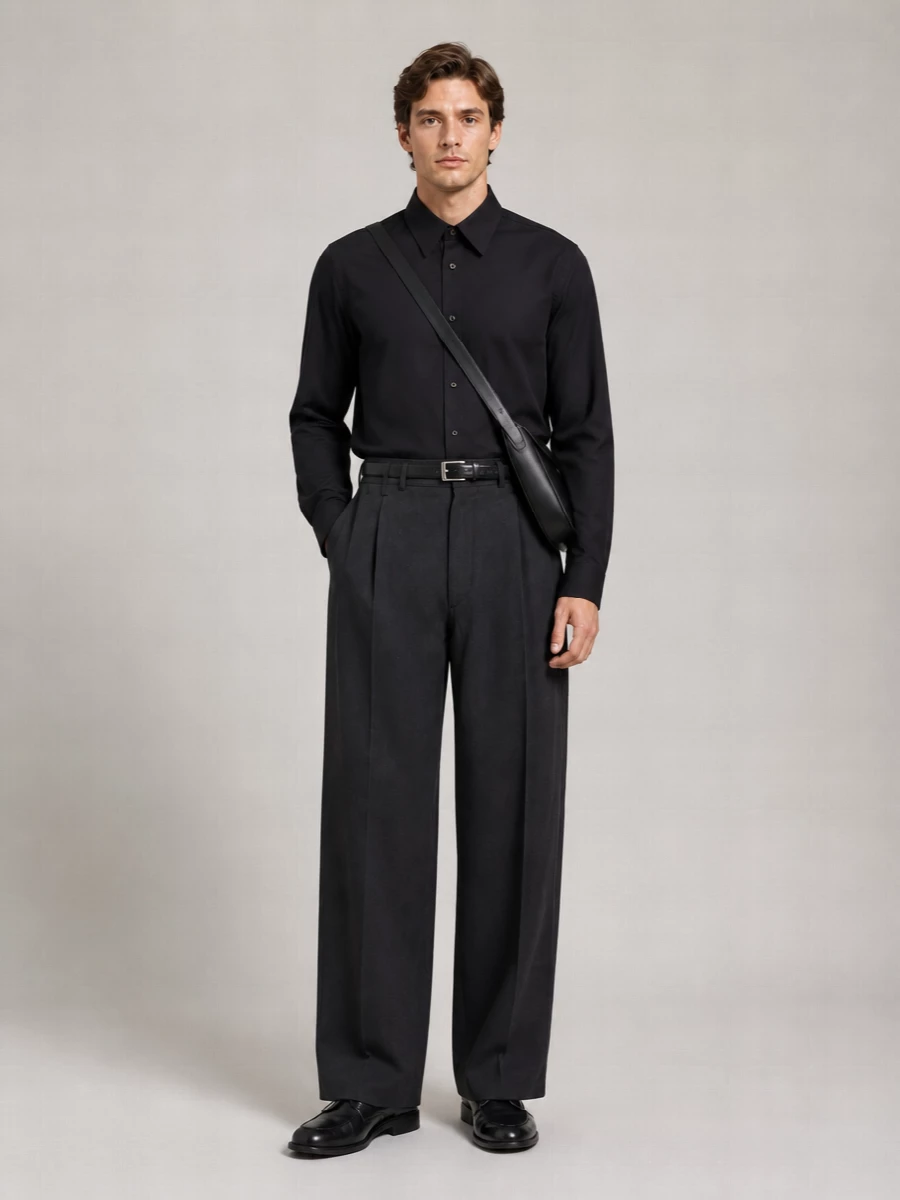 Lemaire Silk Blend Poplin Shirt