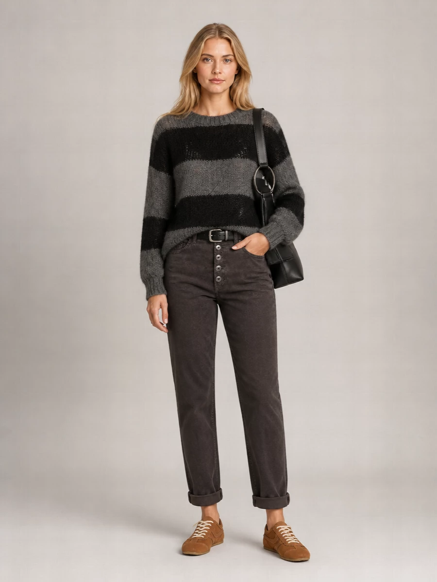 Dondup corduroy straight-leg trousers