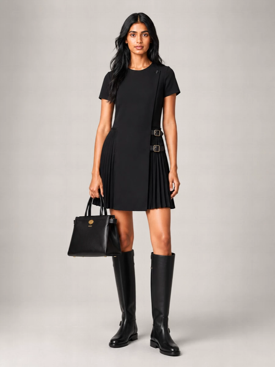 Burberry Leather Knee-High Boots