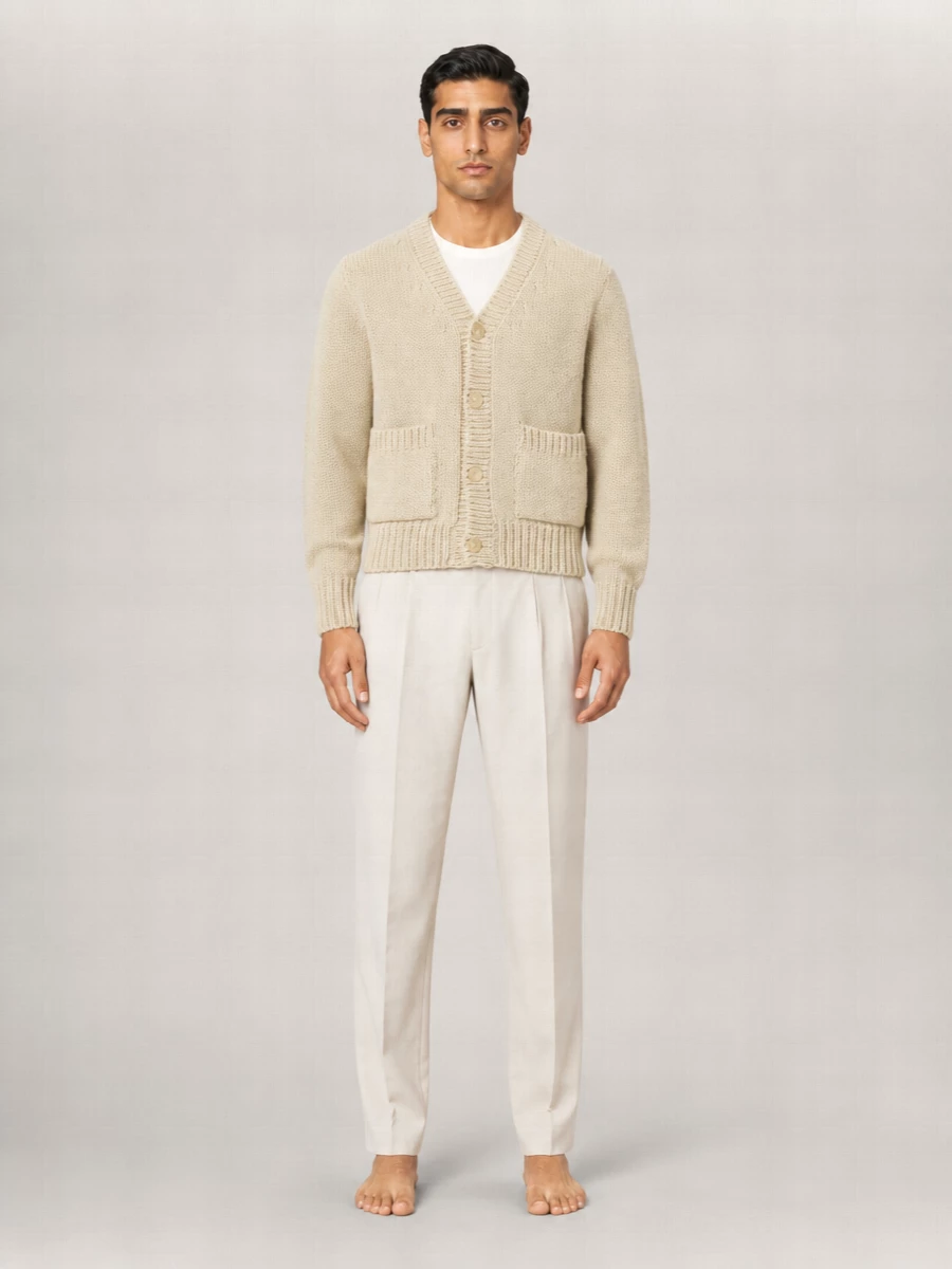 Auralee Wool Cashmere Cardigan