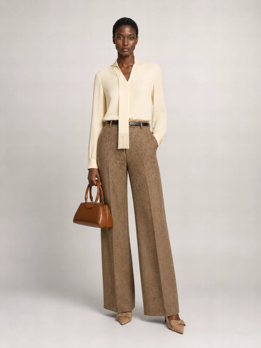 Valentino Garavani Virgin Wool Wide-Leg Trousers