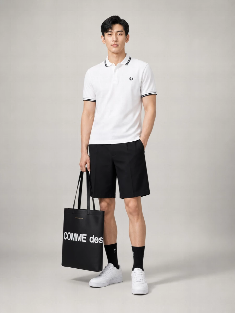 Comme Des Garçons Cotton Polo Shirt