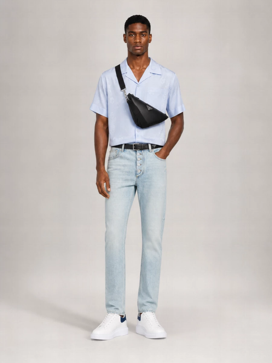 Alexander Mcqueen Denim Straight-Leg Trousers