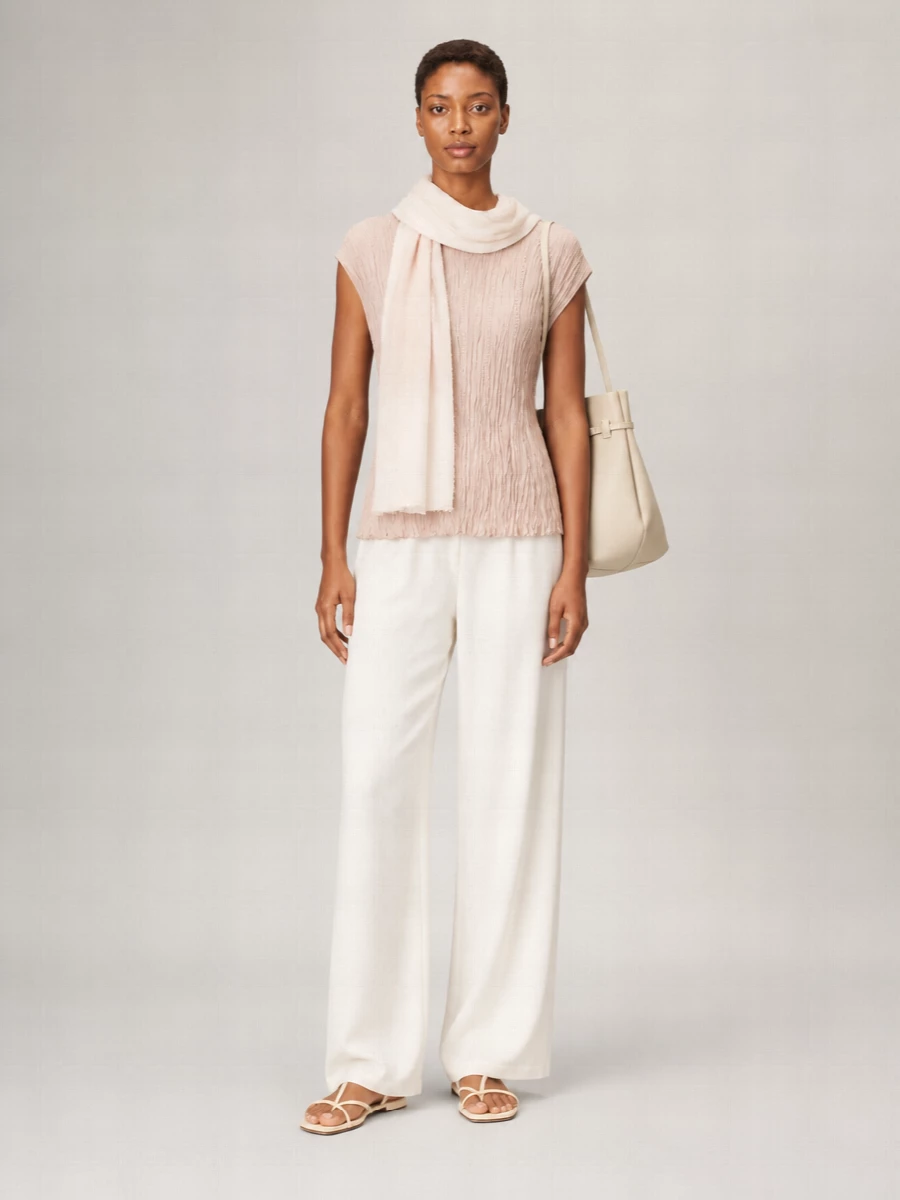 Alysi Wrinkle Sleeveless Blouse
