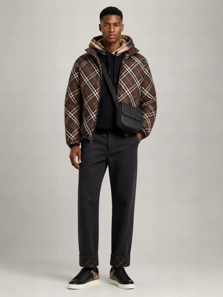 Burberry Reversible Check Down Puffer Jacket