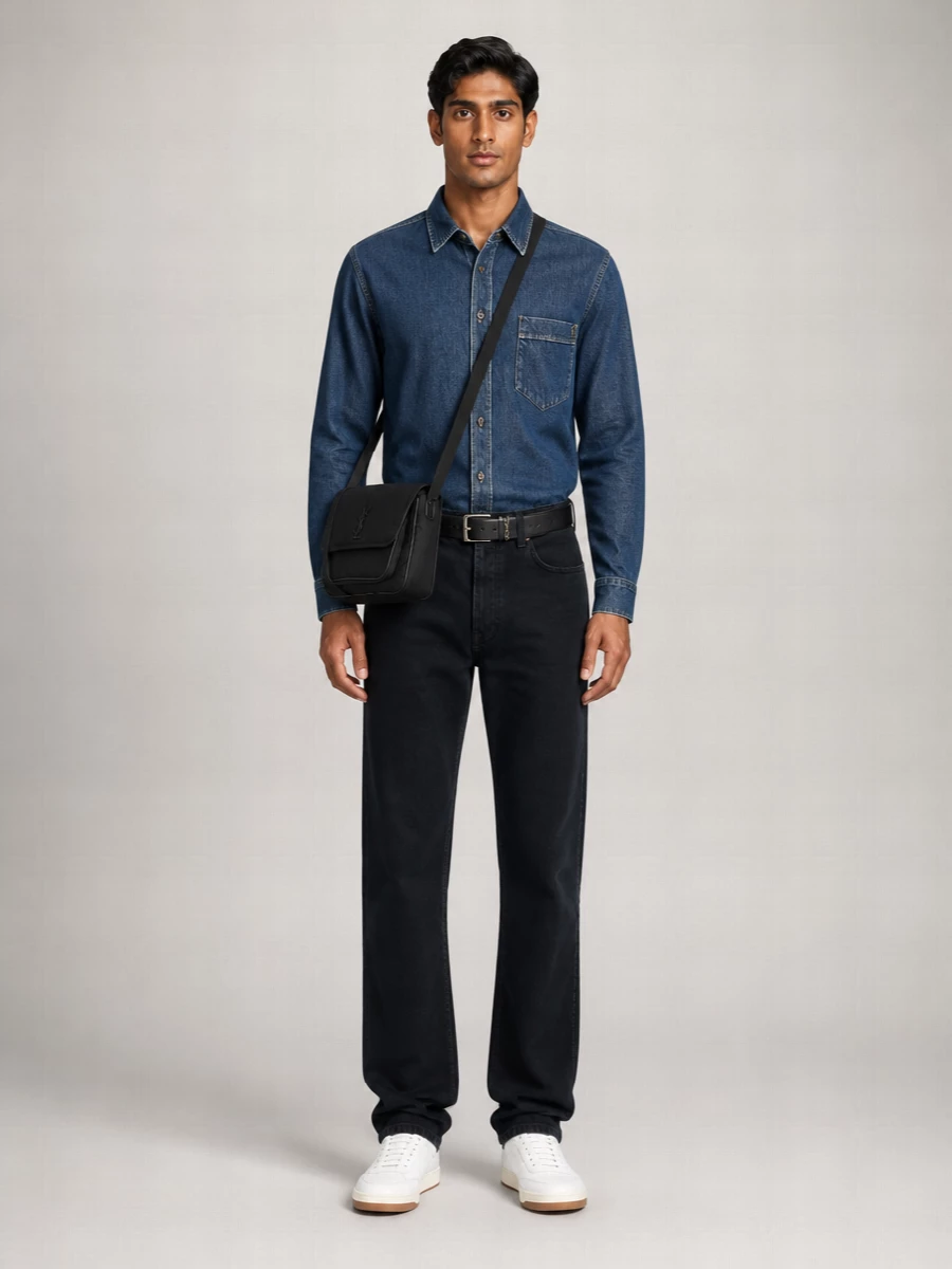 Saint Laurent Leather Belt