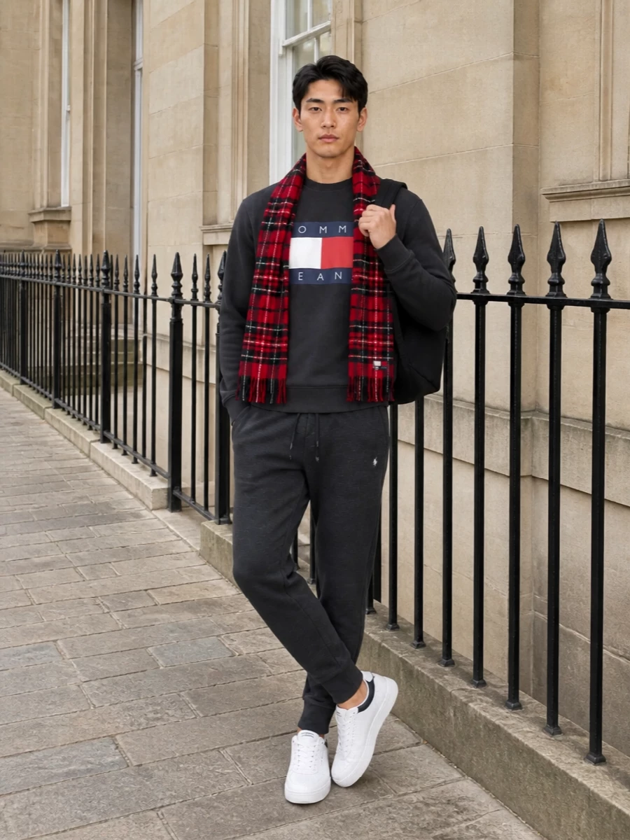 Tommy hilfiger logo sweatshirt with joggers