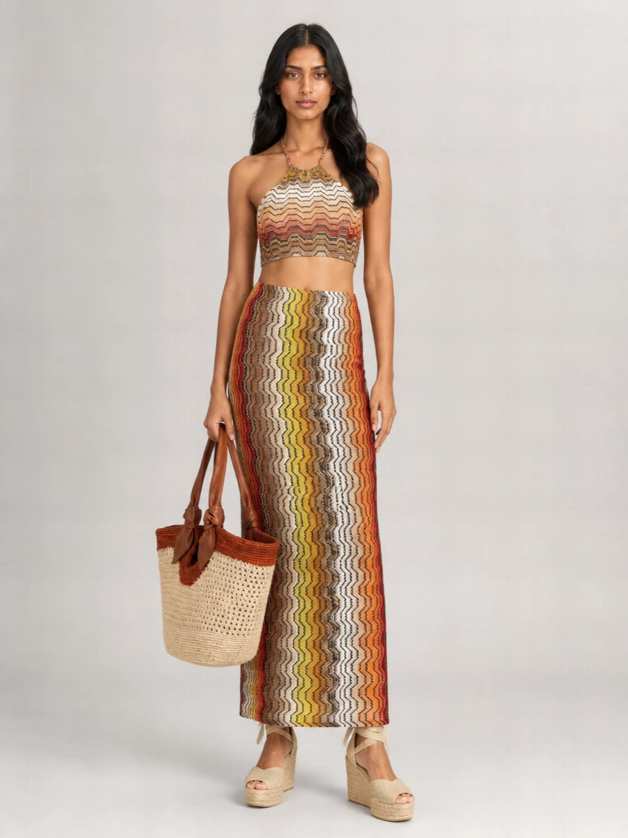 Missoni Greek Pattern Top