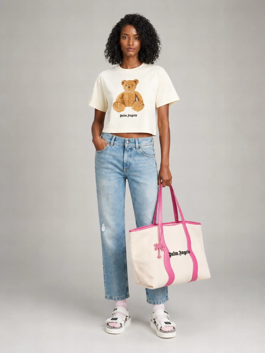 Palm Angels Cotton Graphic-Print Short-Sleeve T-Shirt