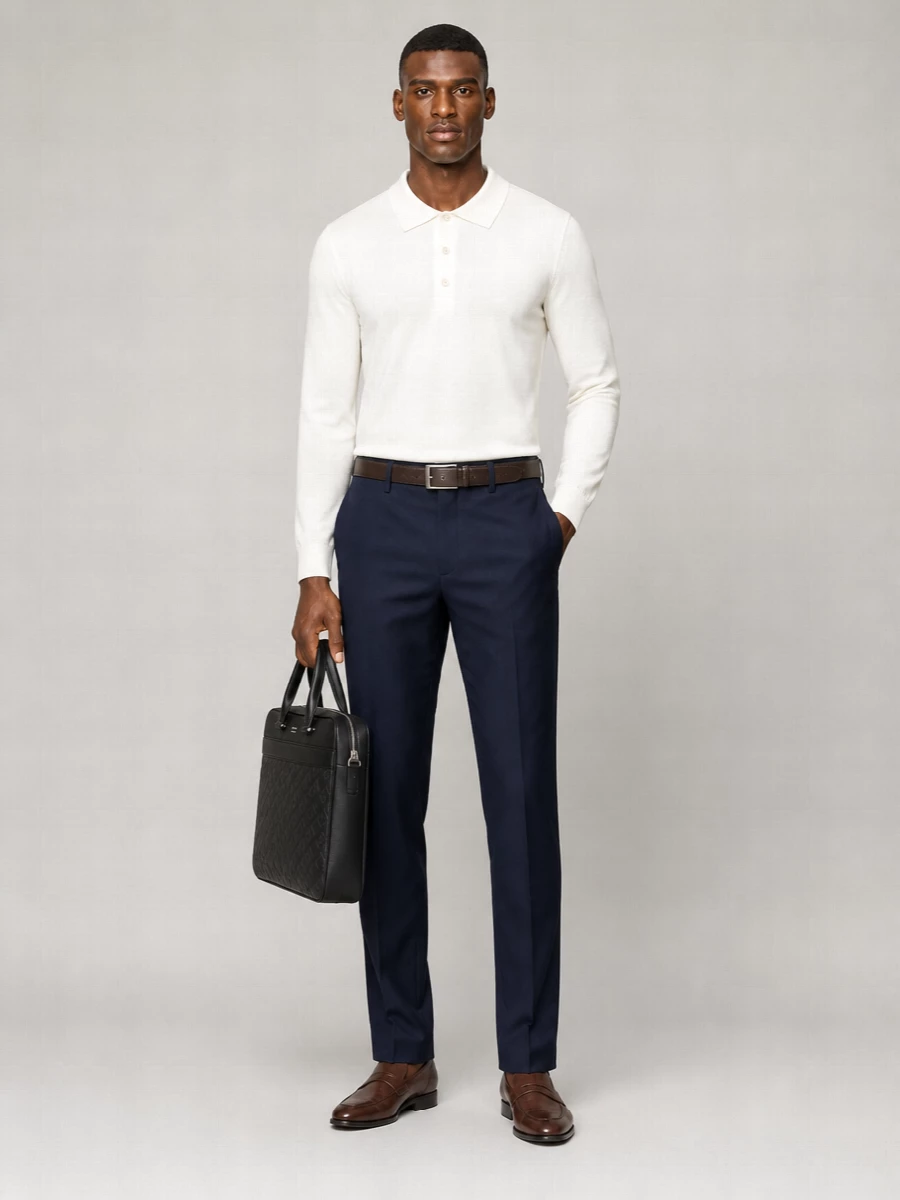 Pt Torino Regular-Fit Straight-Leg Trousers