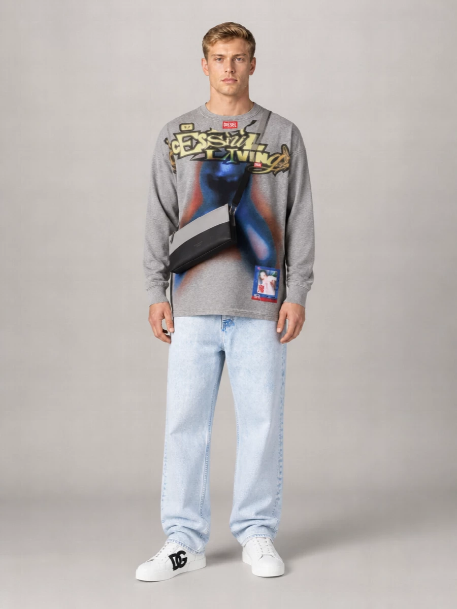 Dolce&Gabbana Leather Logo Embossed Belt Bag