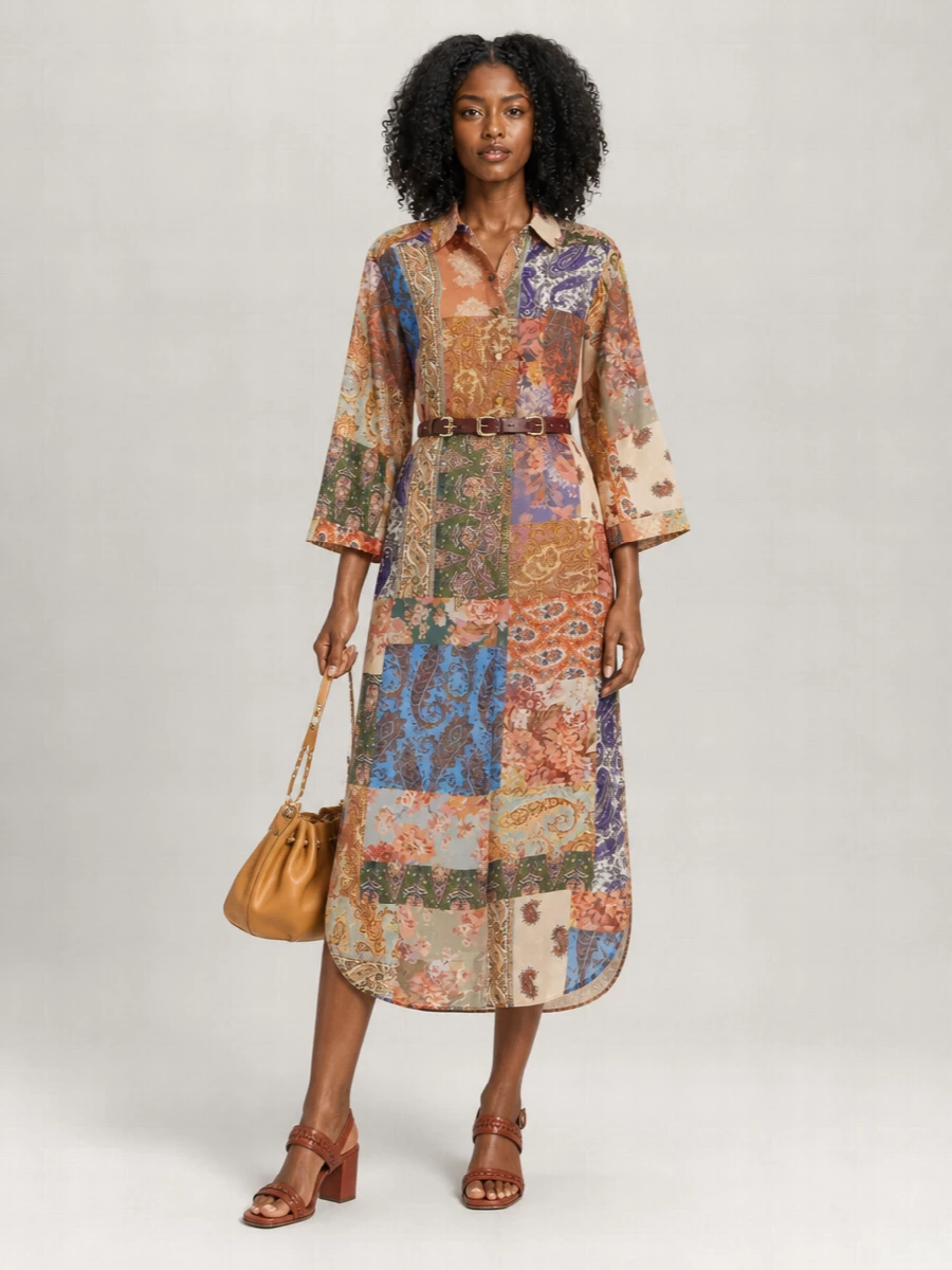 Zimmermann Silk Midi Shirt Dress