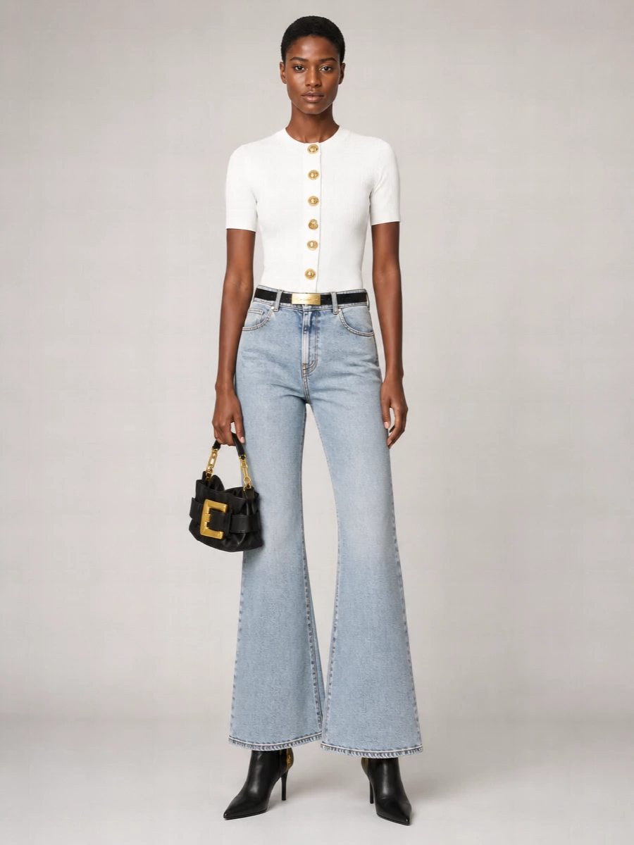 Balmain flared trousers