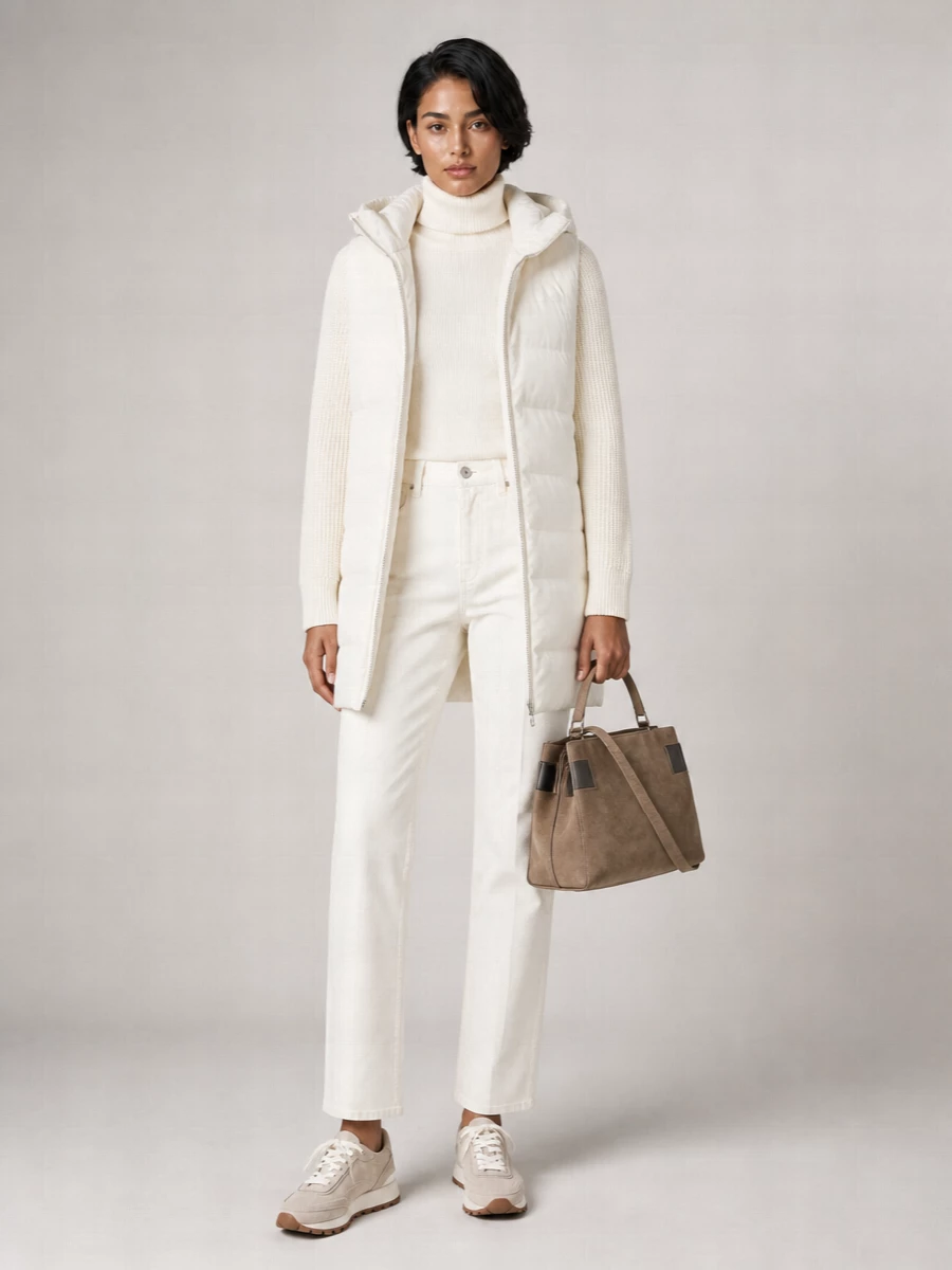 Brunello Cucinelli Down Quilted Hooded Parka Coat