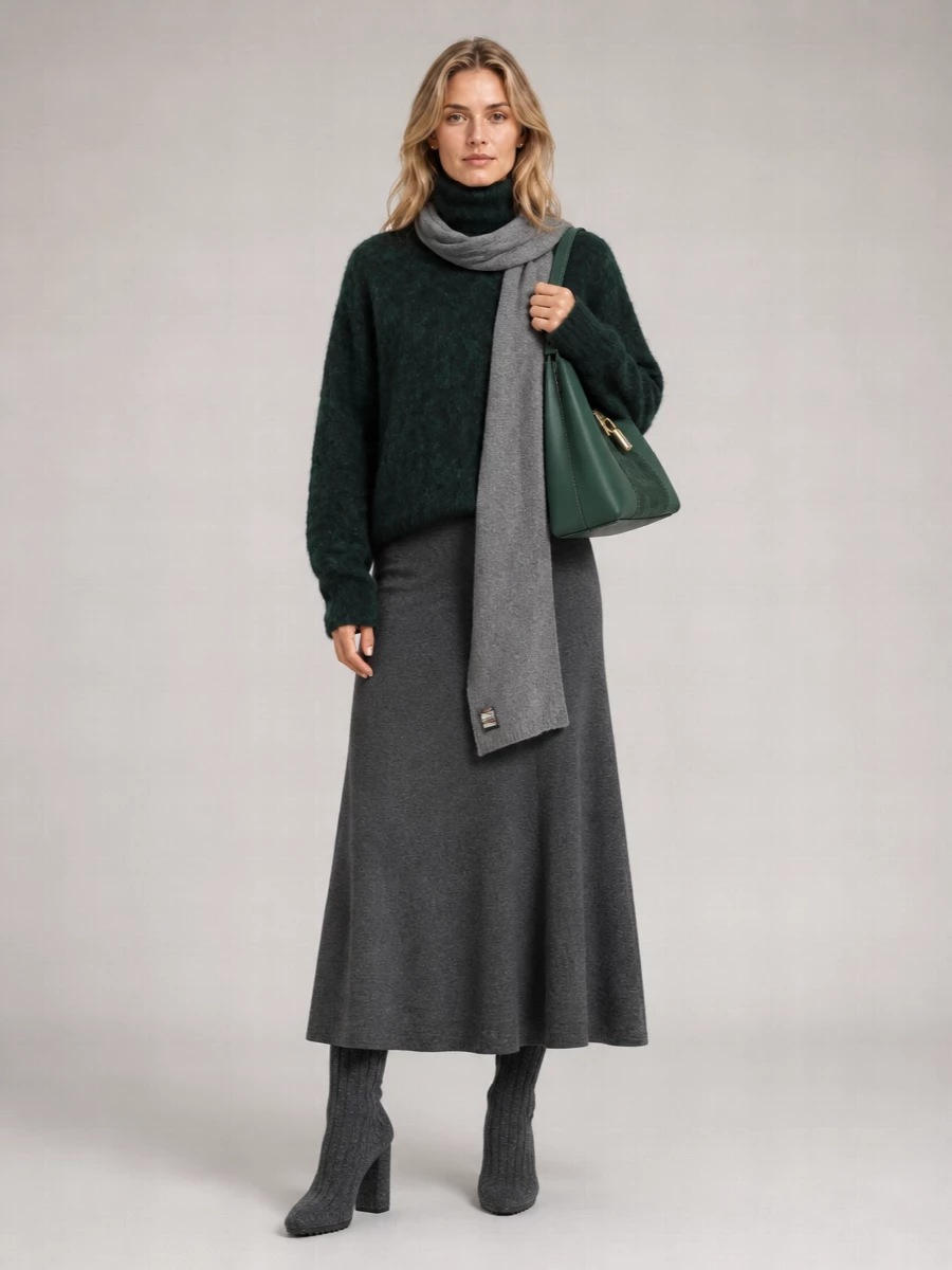 The Frankie Shop mohair oversized turtleneck sweater