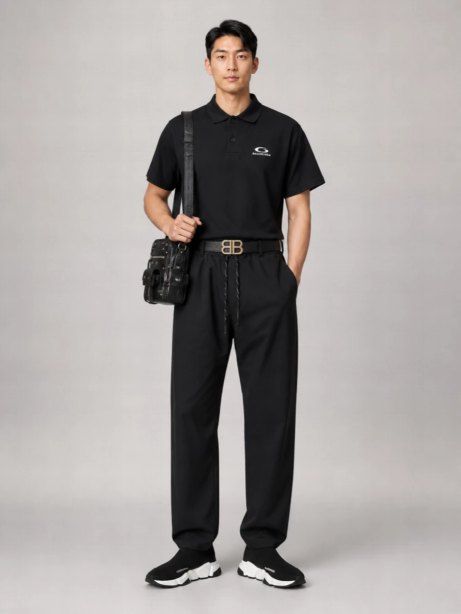 Balenciaga Cotton Laurel Classic Polo Shirt