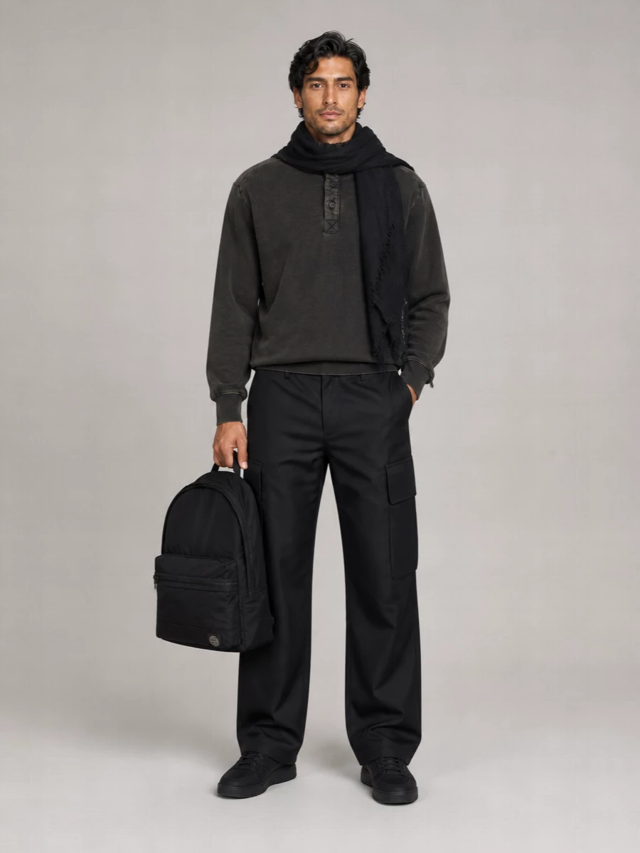 Entire Studios Cotton Ribbed Turtleneck Sweatshirt