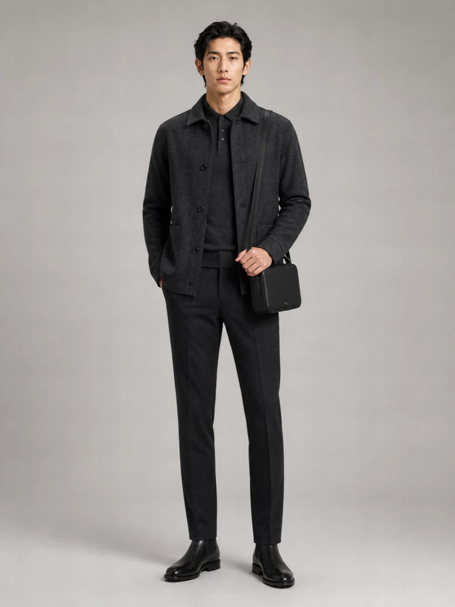 Zegna Cashmere Wool Jersey Overshirt