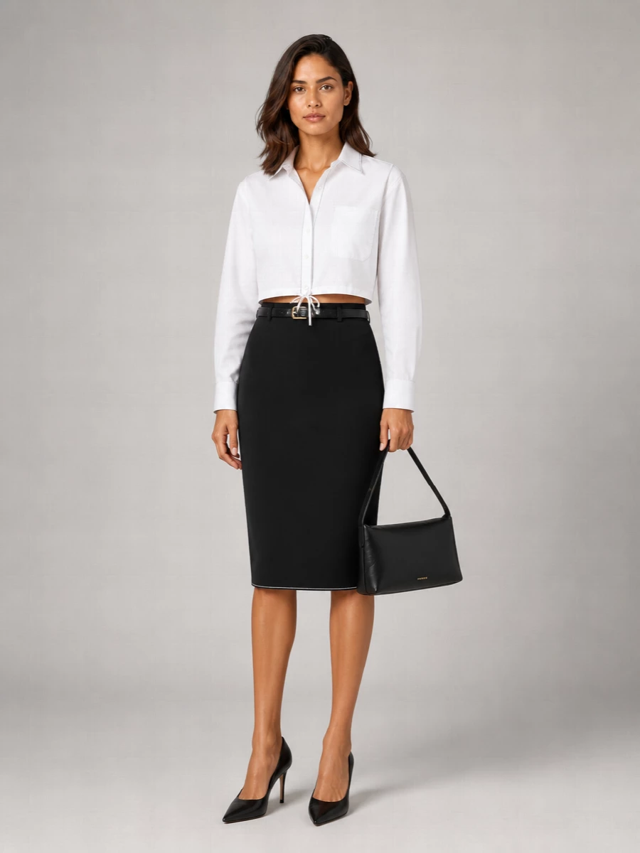 Marni Virgin Wool Pencil Skirt