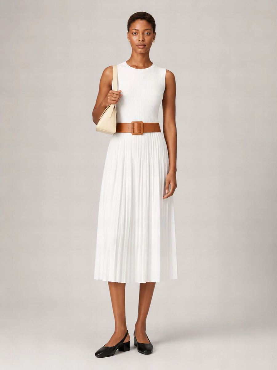 Max Mara Leather Wide Belt
