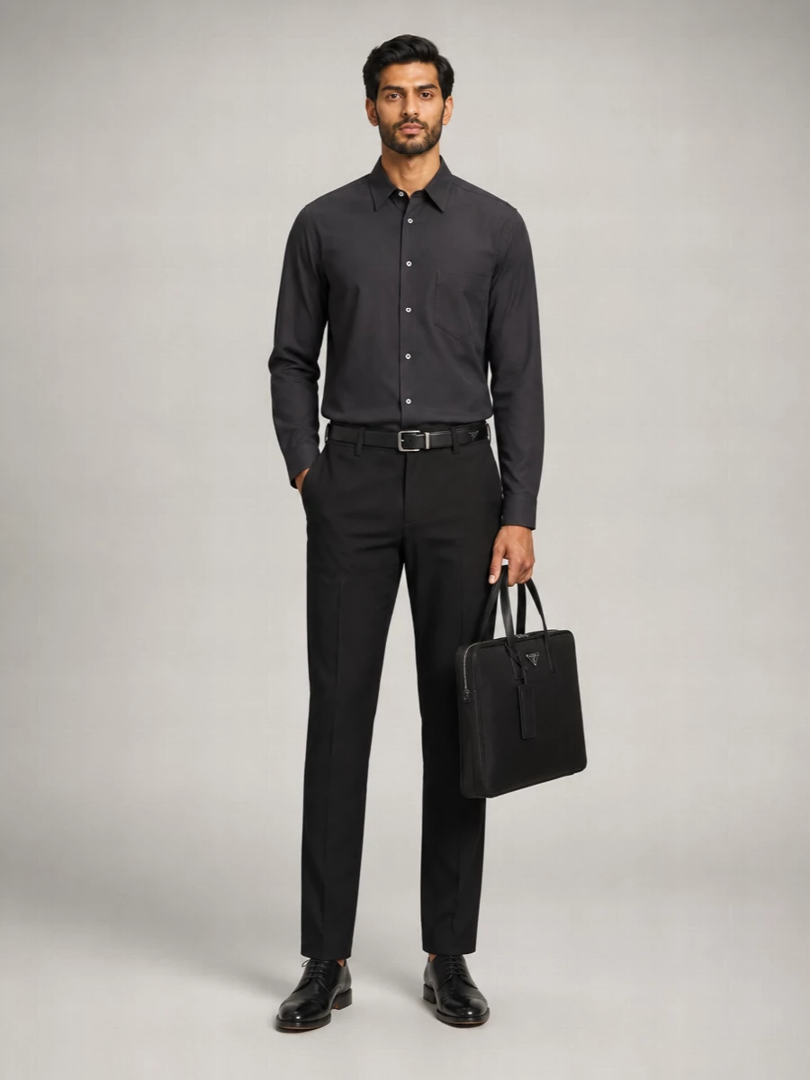 Gr10K Belted Straight-Leg Trousers