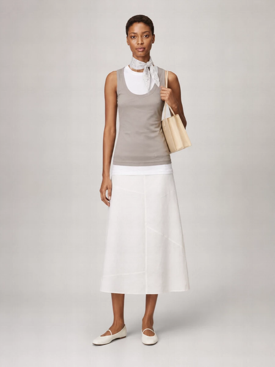 Jil Sander Cotton Long-Sleeve Tank Top
