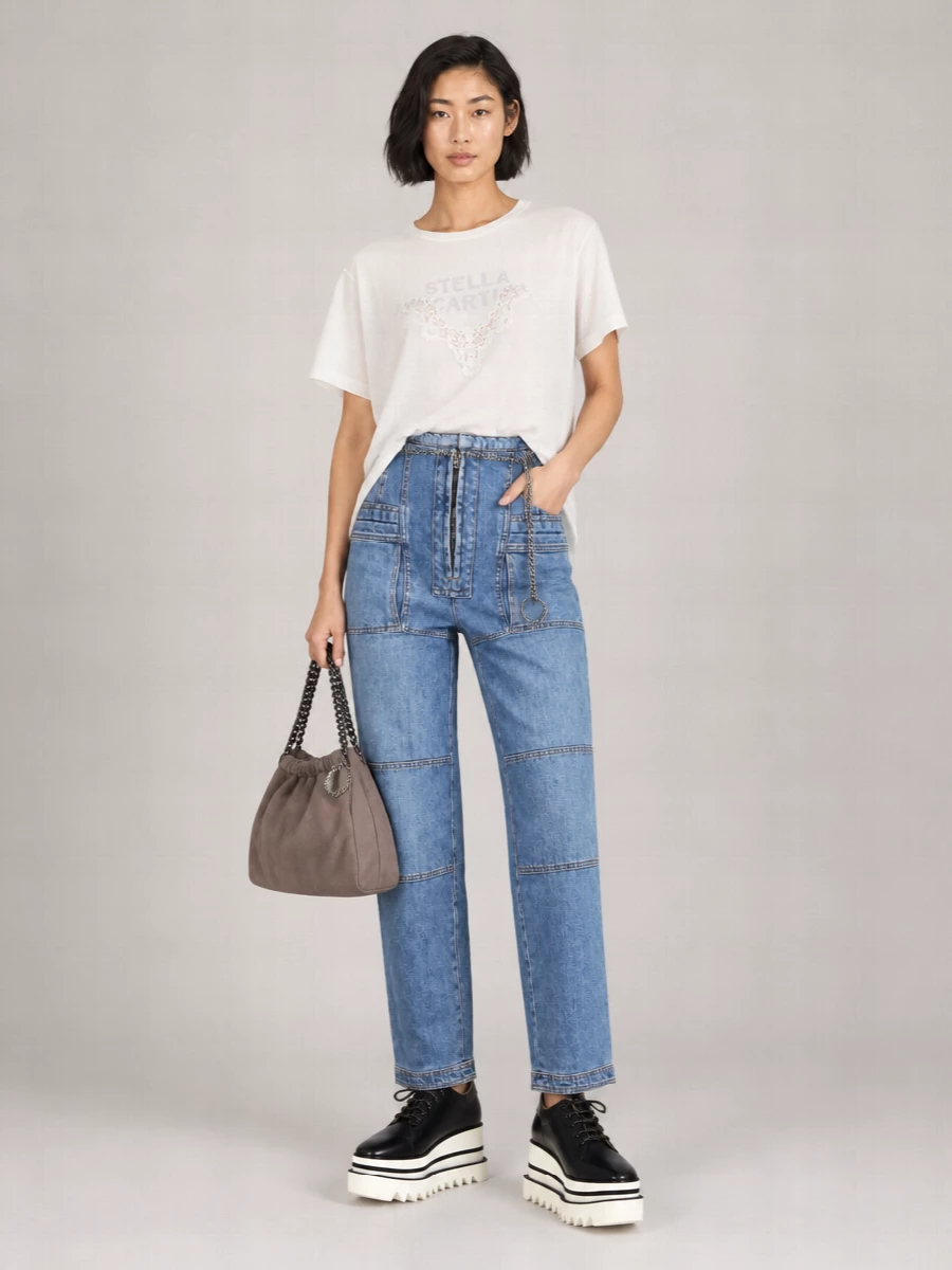 Stella Mccartney Falabella Mini Drawstring Shoulder Bag