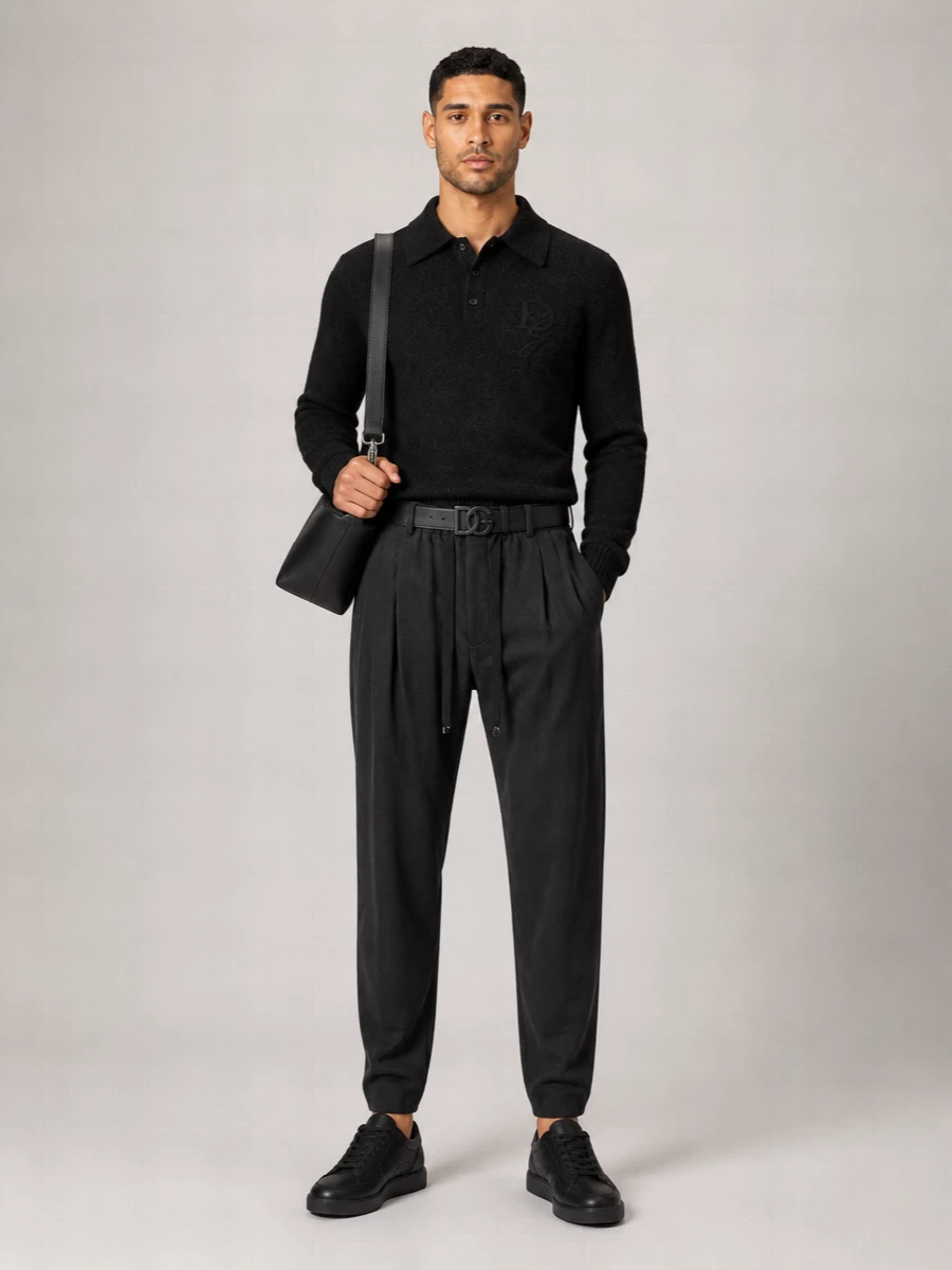 Dolce&Gabbana Virgin Wool Loose Fit Trousers