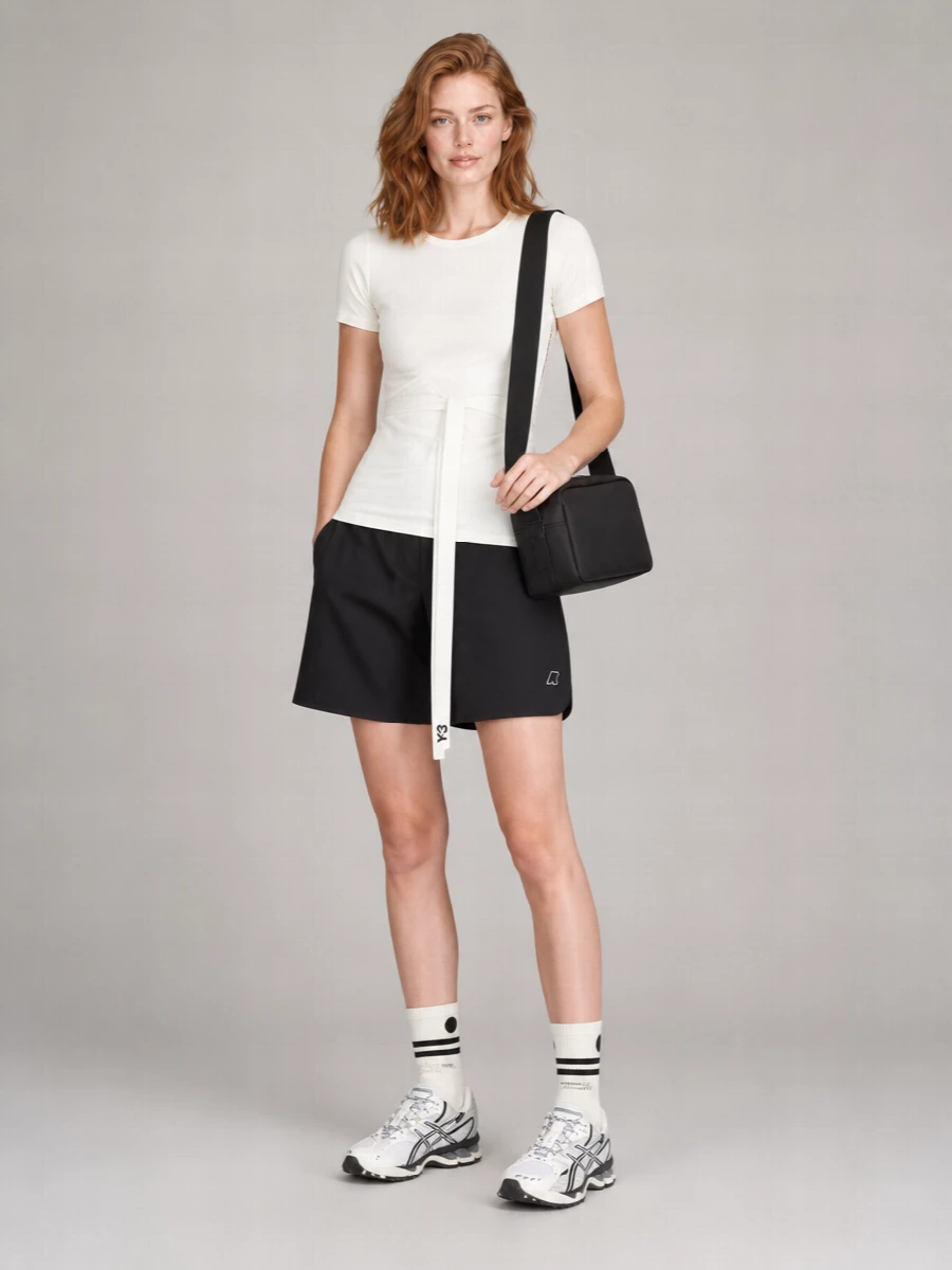 K-Way Logo-Waist Knee-Length Shorts