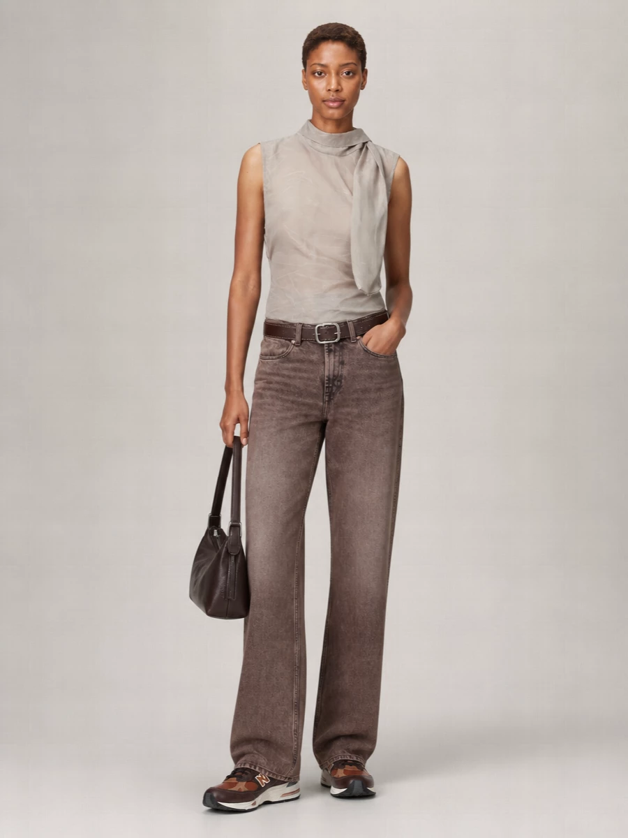 Lemaire Calf Leather Belted Baguette Shoulder Bag