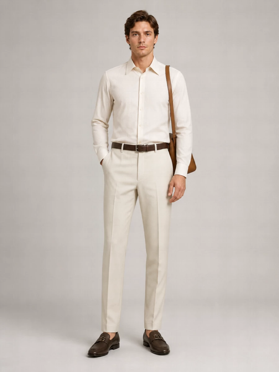 Dolce&Gabbana Virgin Wool Straight-Leg Trousers