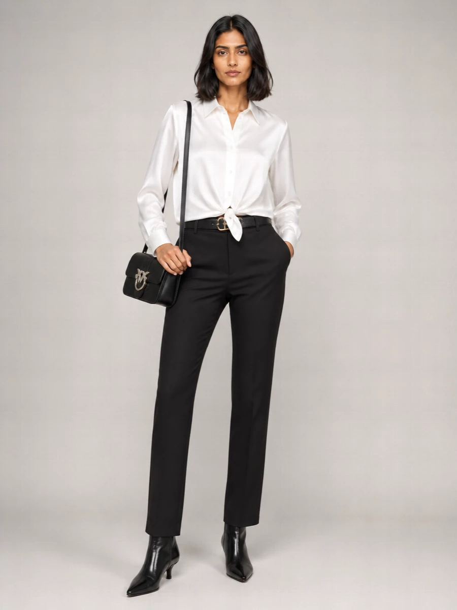 Pinko Stretch Straight-Leg Trousers
