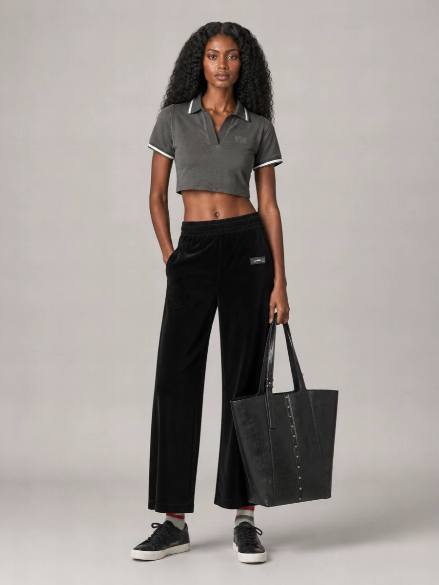 Golden Goose Cotton Relaxed-Fit Wide-Leg Track Pants