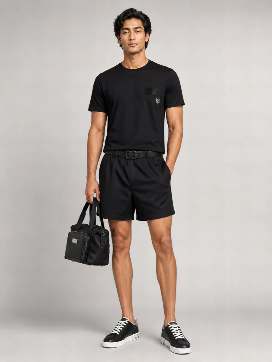 Dolce&Gabbana Silk Logo Print Boxer Shorts
