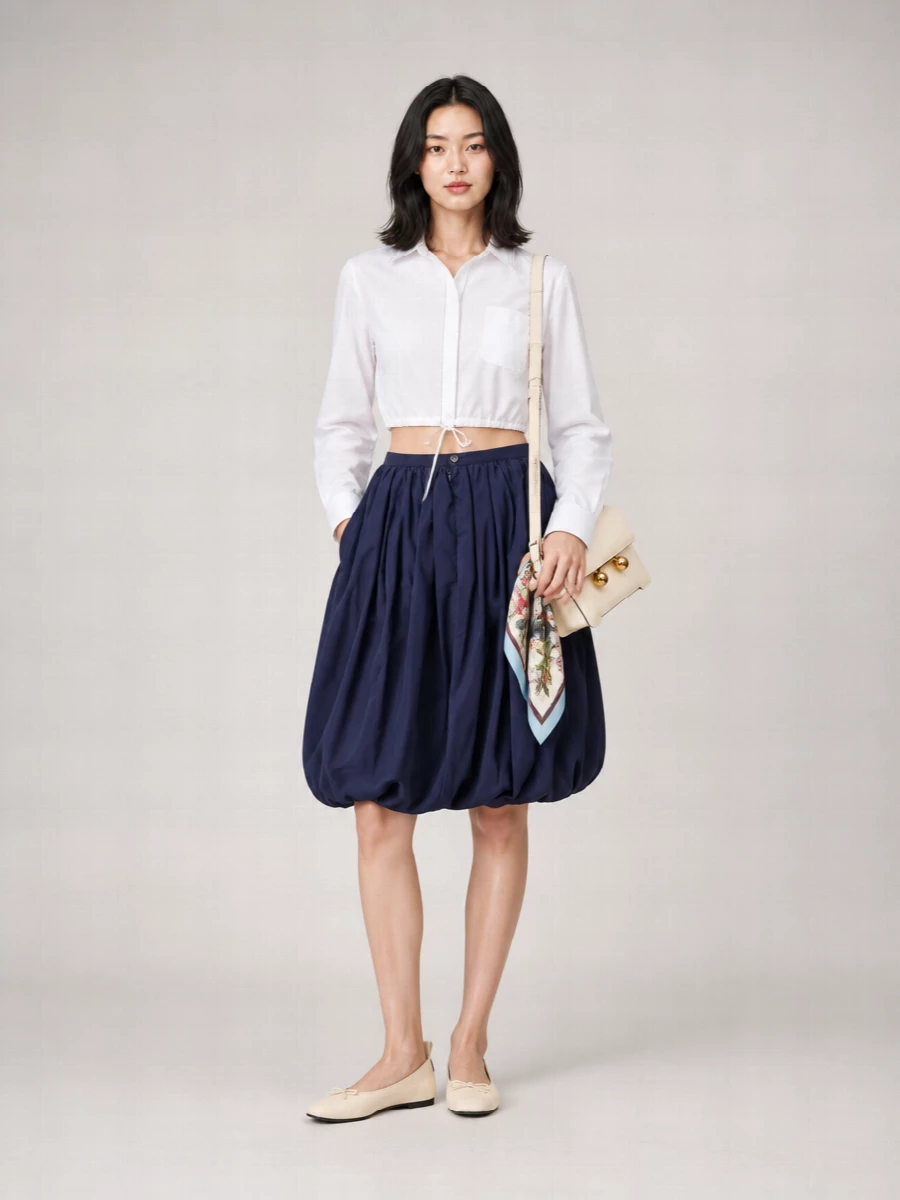 Marni Organic Cotton High-Rise Balloon Skirt