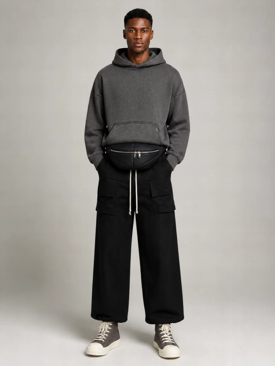 Represent Embellished Cotton Hoodie