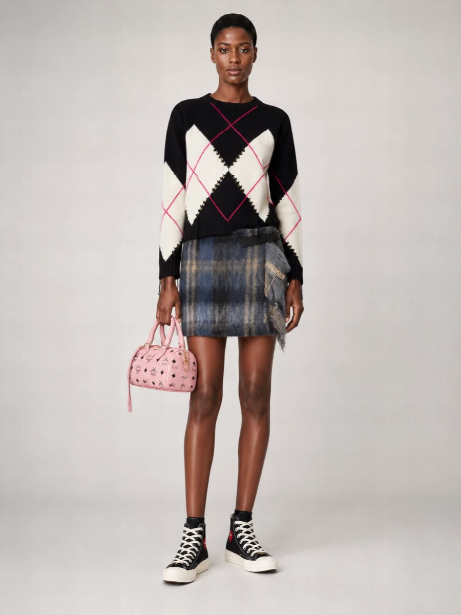 Pinko Wool Cashmere Crewneck Sweater