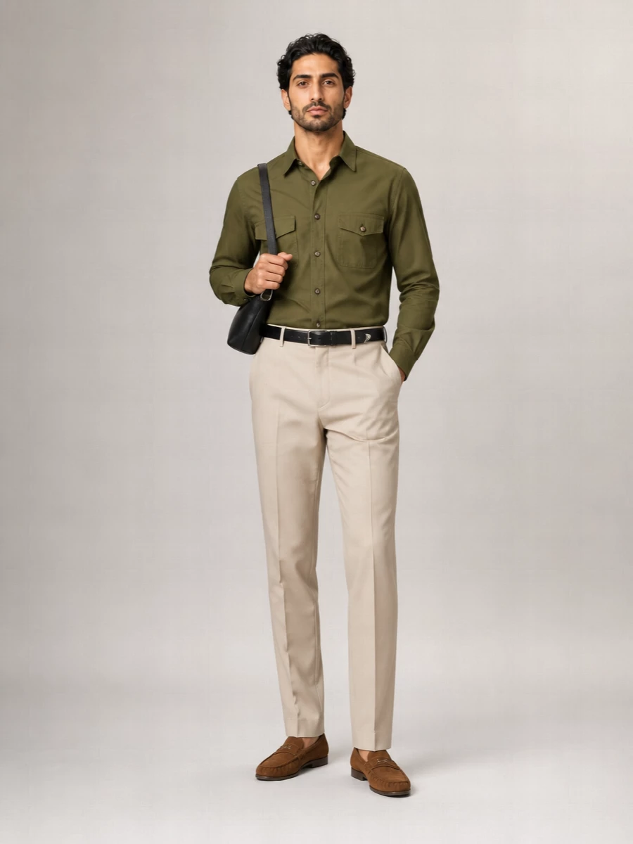 Saint Laurent Cotton Twill Overshirt