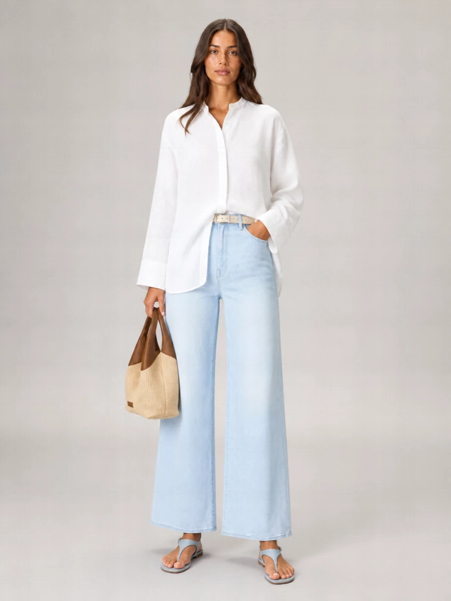 Themoiré Straw Shoulder Bag
