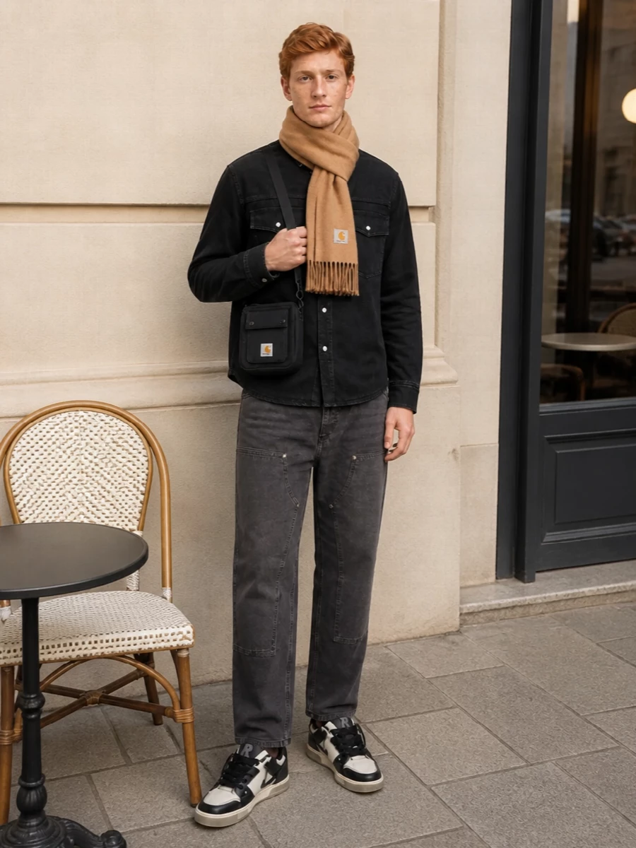 Icecream overshirt carhartt jeans represent sneakers