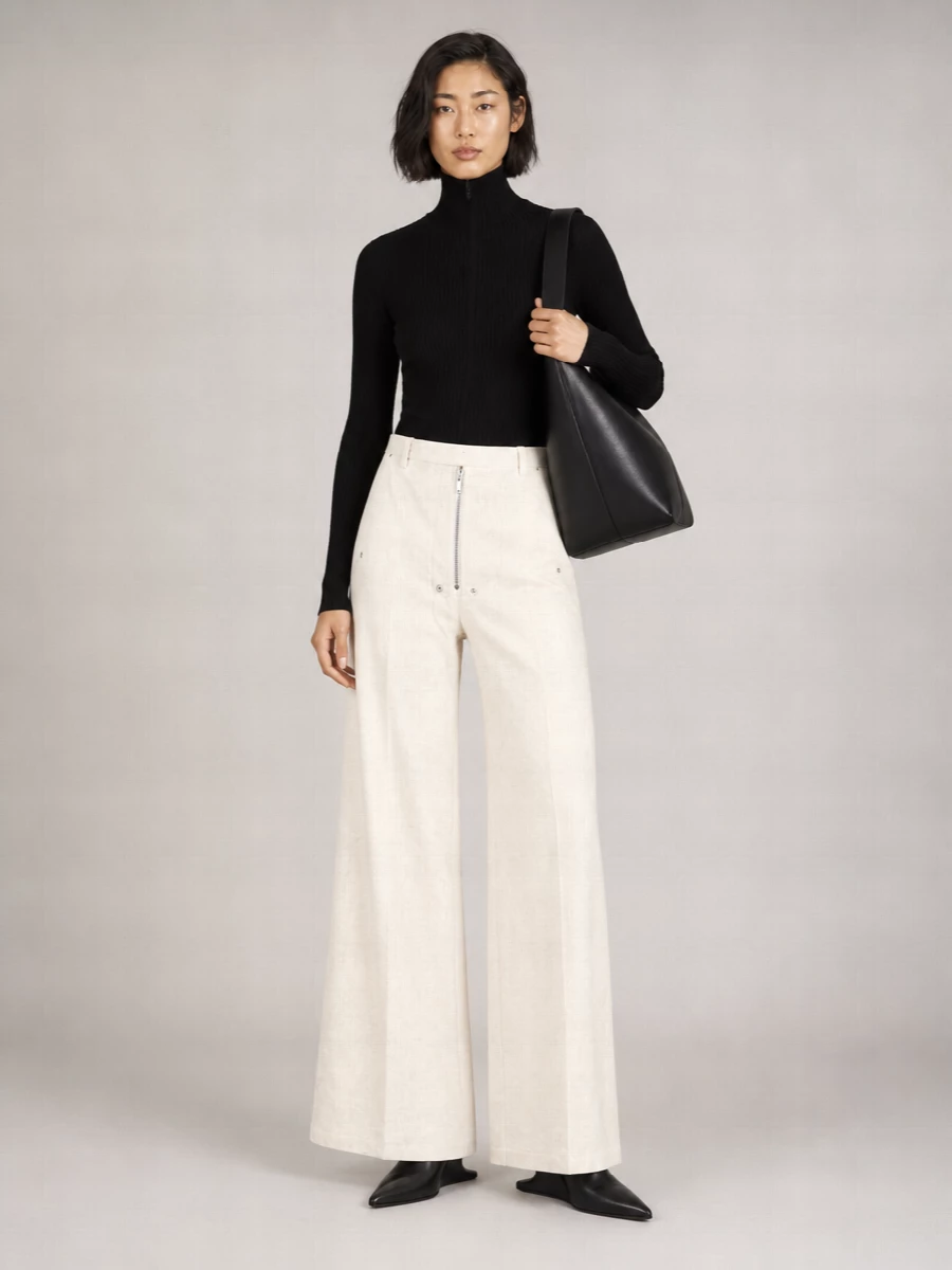 Rick Owens Trousers Wide-Leg Button Detail