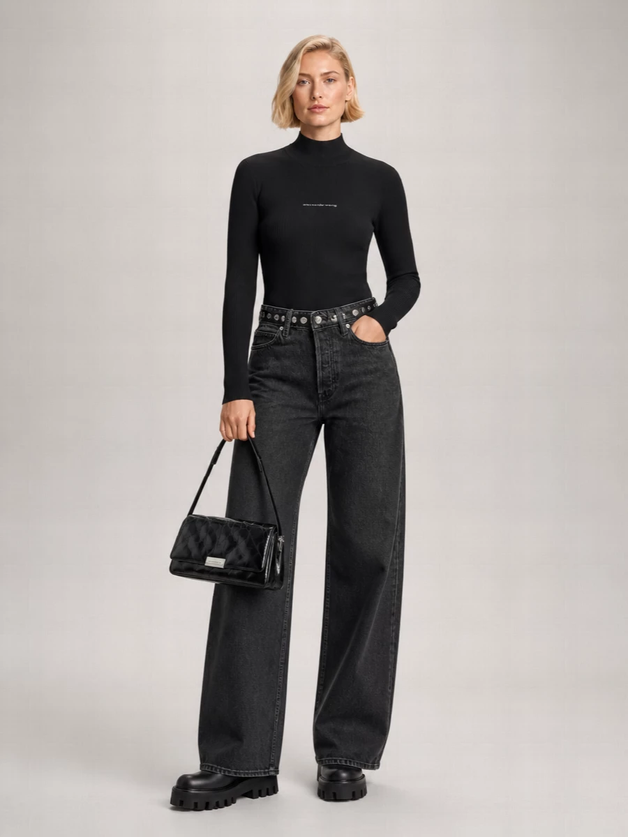 Alexander Wang Wide-Leg Denim Jeans
