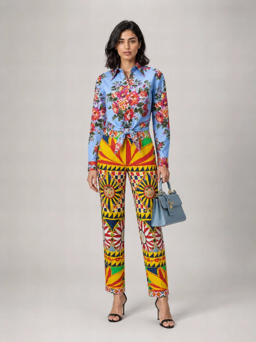 Dolce&Gabbana Cropped Straight-Leg Trousers