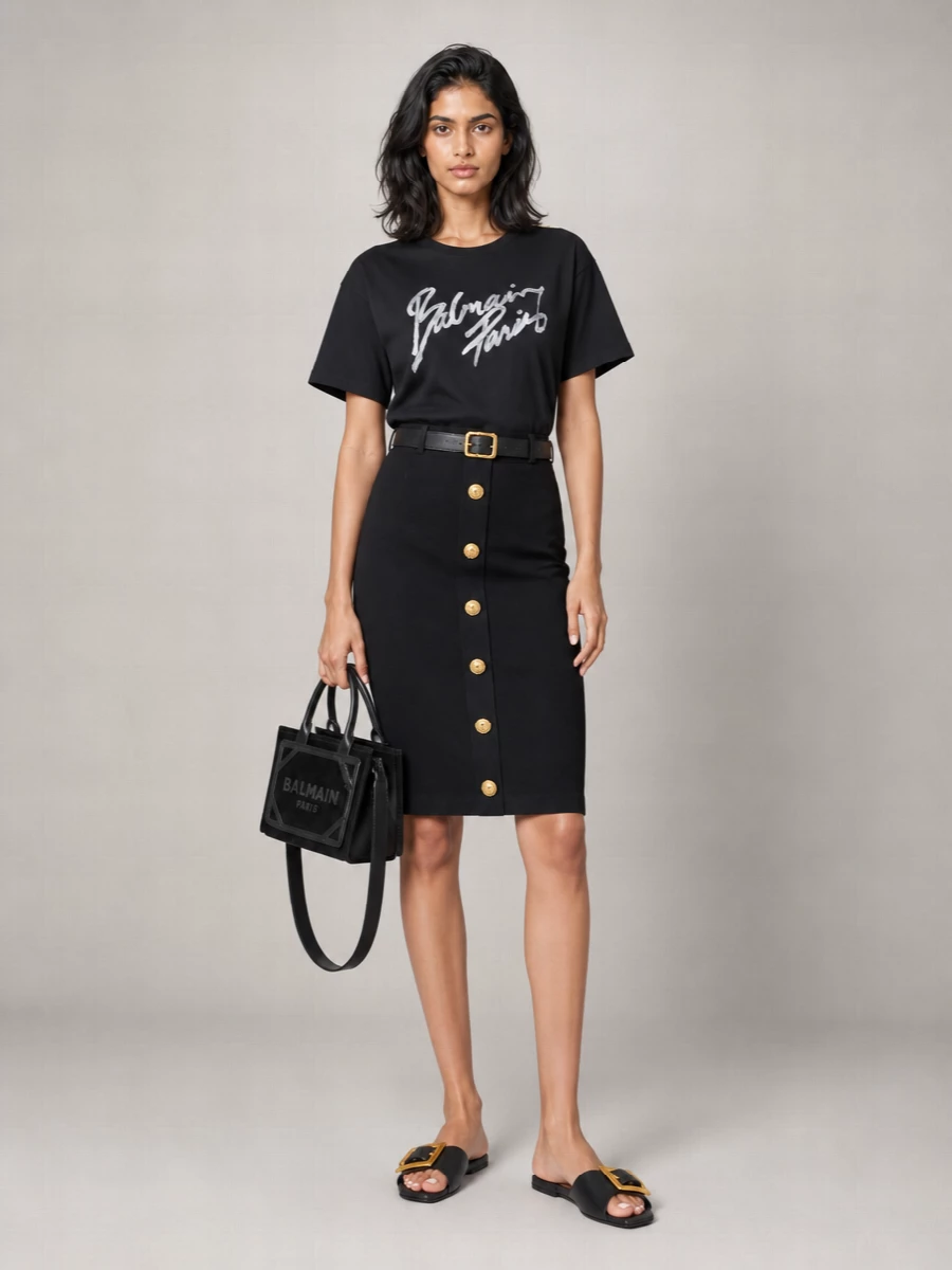 Balmain B-Army Suede Leather Crossbody Bag