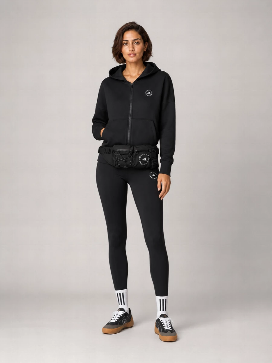 Adidas By Stella Mccartney 'Scuba' Hooded Polyester Blend Sweatshirt